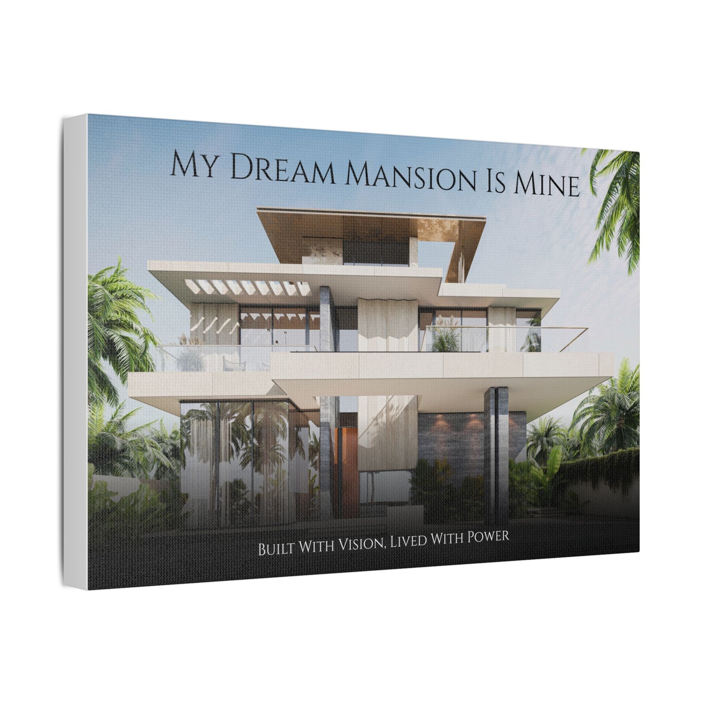 Mansion Manifestor – Vision Board Wall Art for Living Room & Bedroom