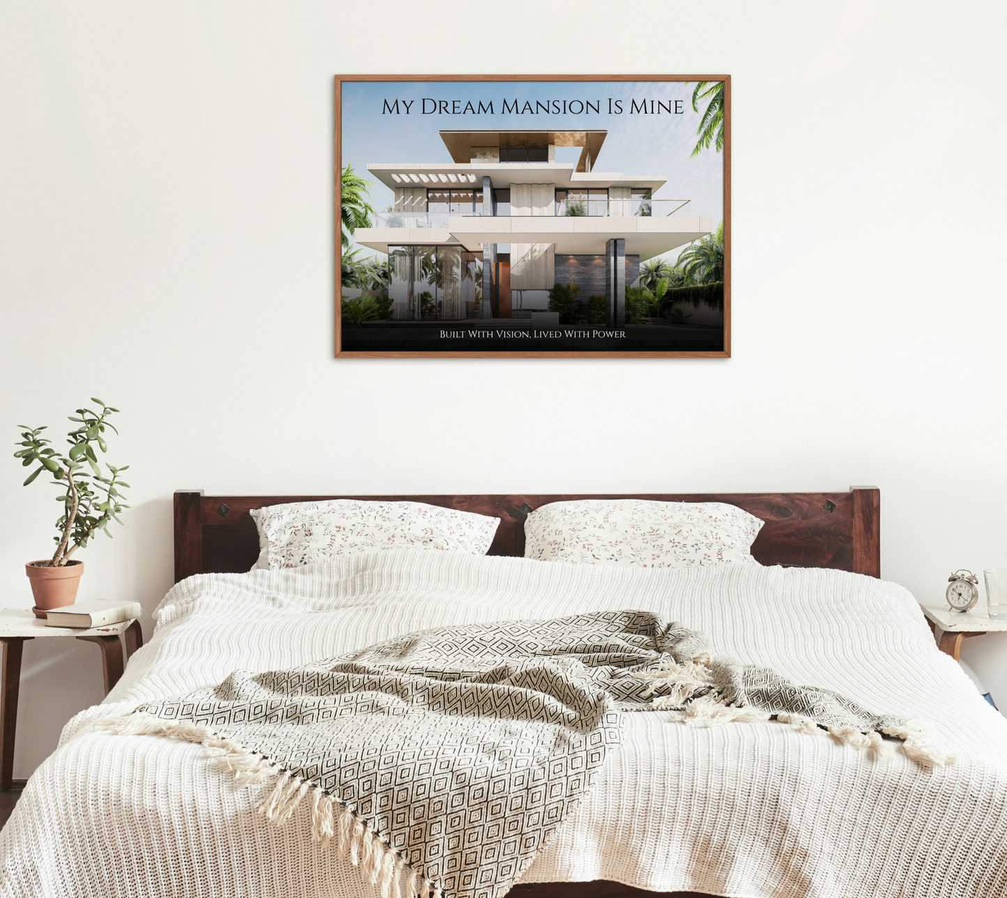 Mansion Manifestor – Vision Board Wall Art for Living Room & Bedroom