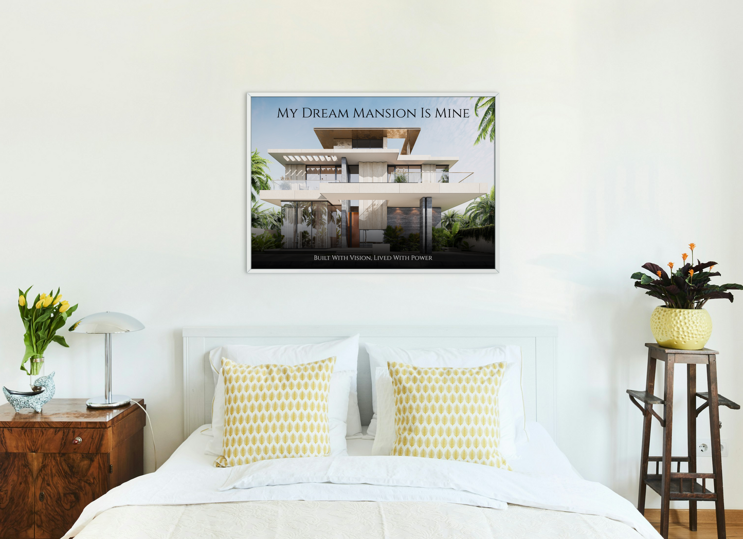 Mansion Manifestor – Vision Board Wall Art for Living Room & Bedroom